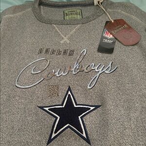 Tommy Bahama NFL Dallas Cowboys Gray Crewneck Sweatshirt